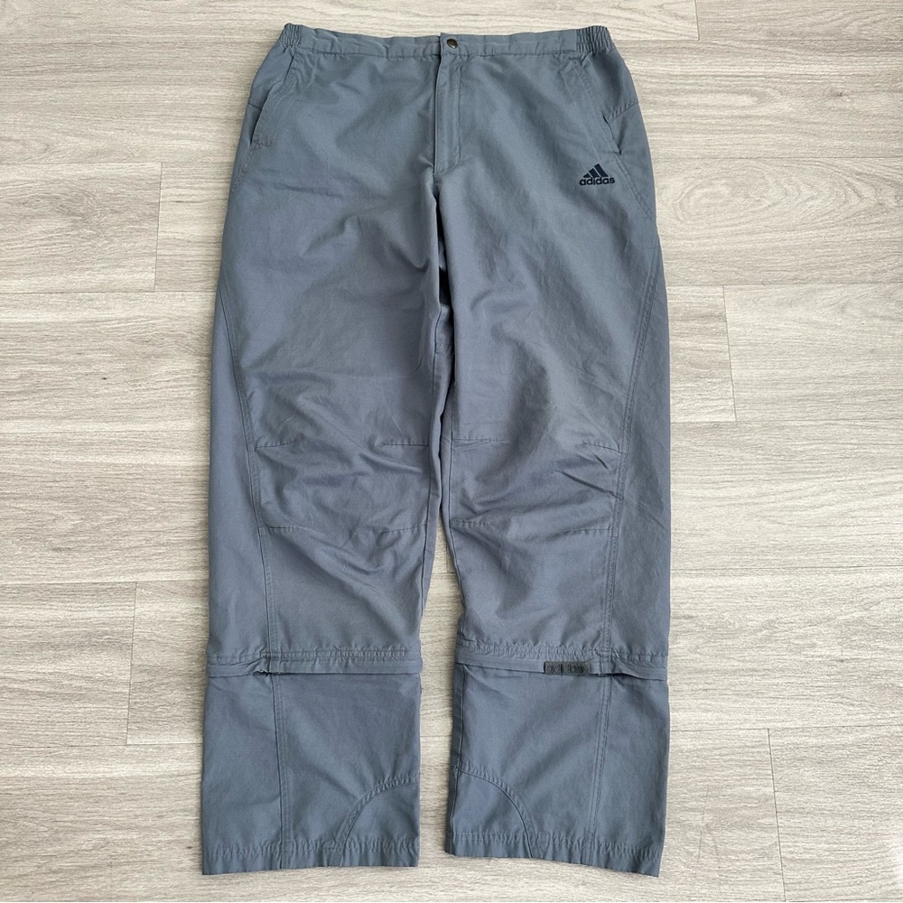 Vintage Adidas Men’s Y2K Gray Track Pants Size Large